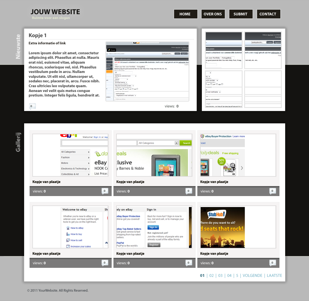 Clean lay-out voor Portfolio of Fotoalbum-website-v2-png