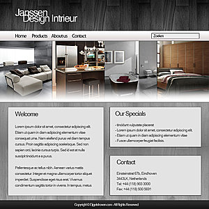 Strak uitziende Interieur Layout-design-jpg
