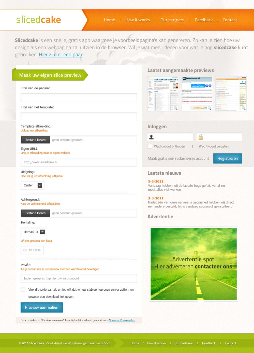 Zeer strakke layout (codedpreview)-slicedcake-jpg