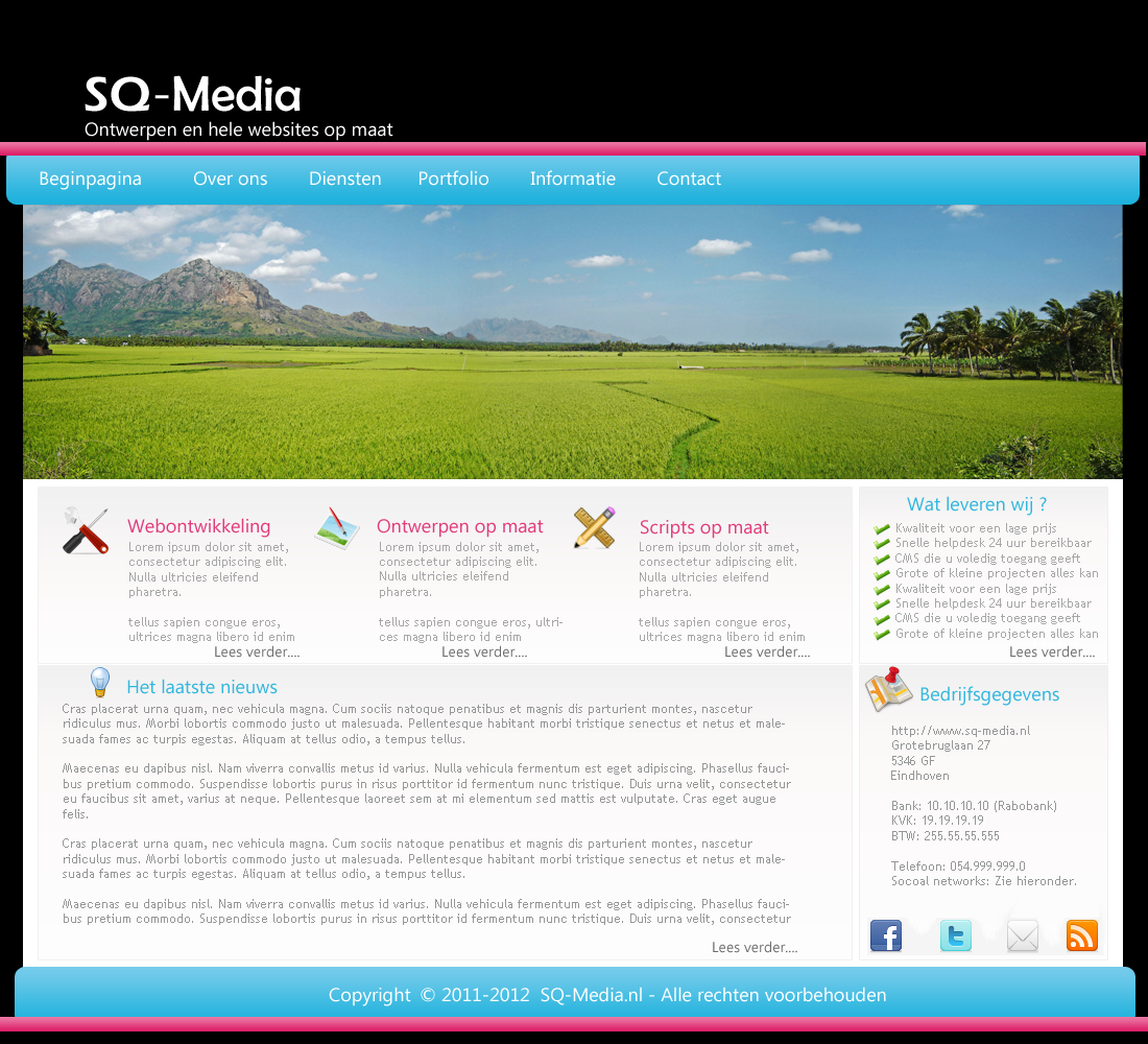 Frisse zakelijke lay-out-zakelijkeportfolio-png