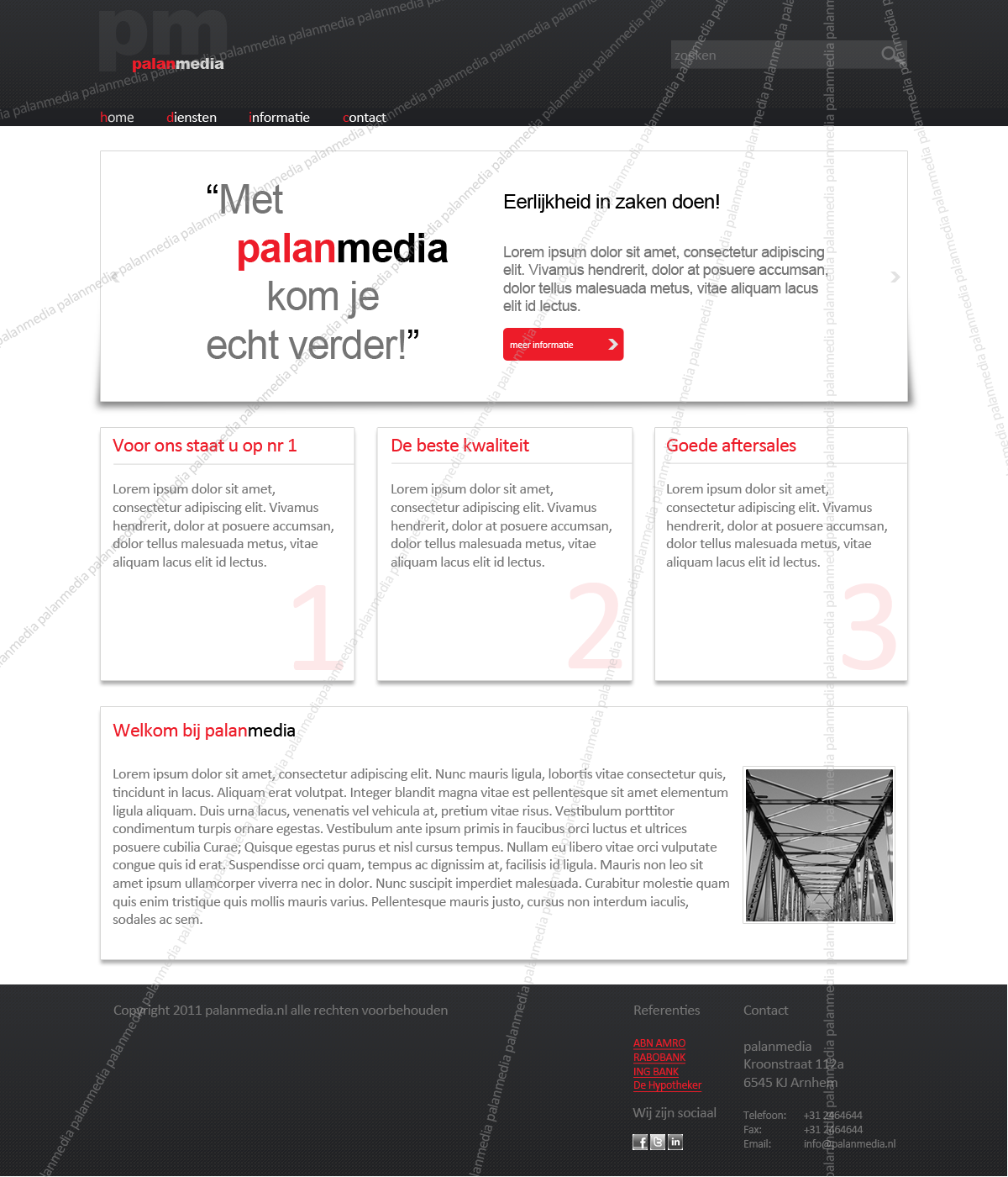 Mooie zakelijke layout-greymatter-png