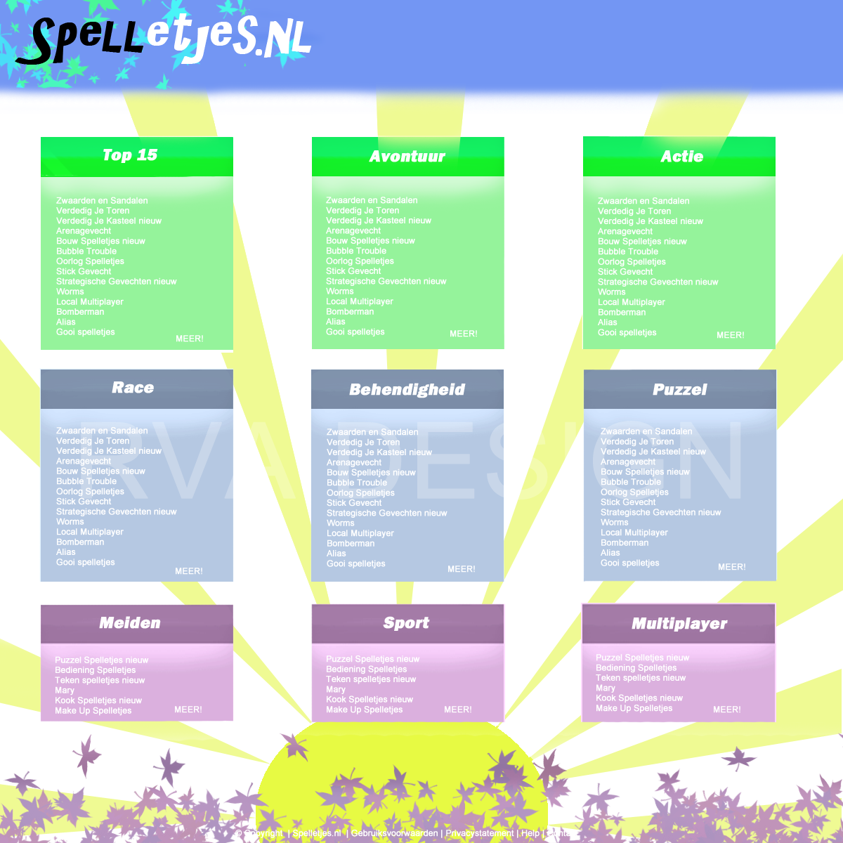 Mooie layout voor spelletjes website-spelletjes-layout-png