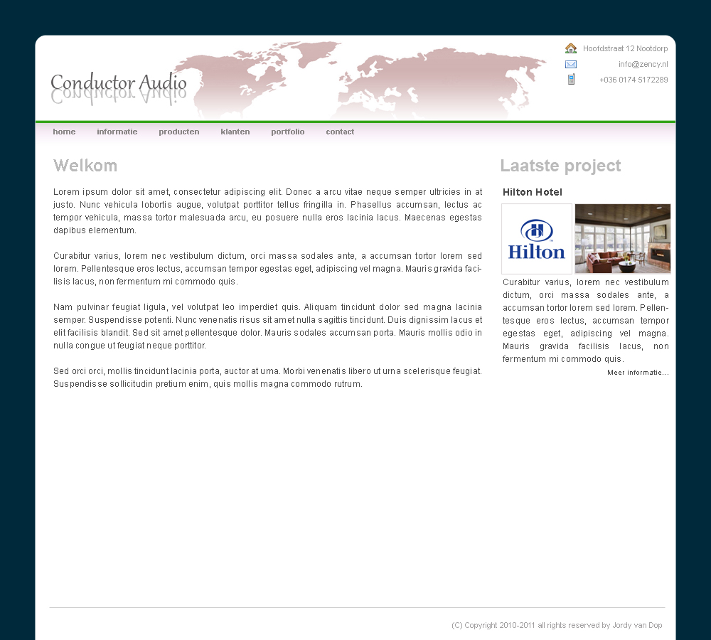 Zakelijke layout-conductoraudio-jpg