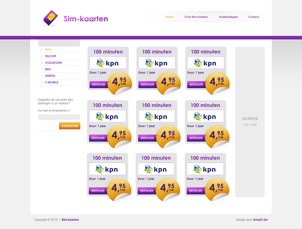 Simpele layout voor simkaarten-sim-kaarten-jpg