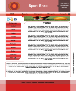 Mooie layout voor een sport site met informatie-sport-site-png