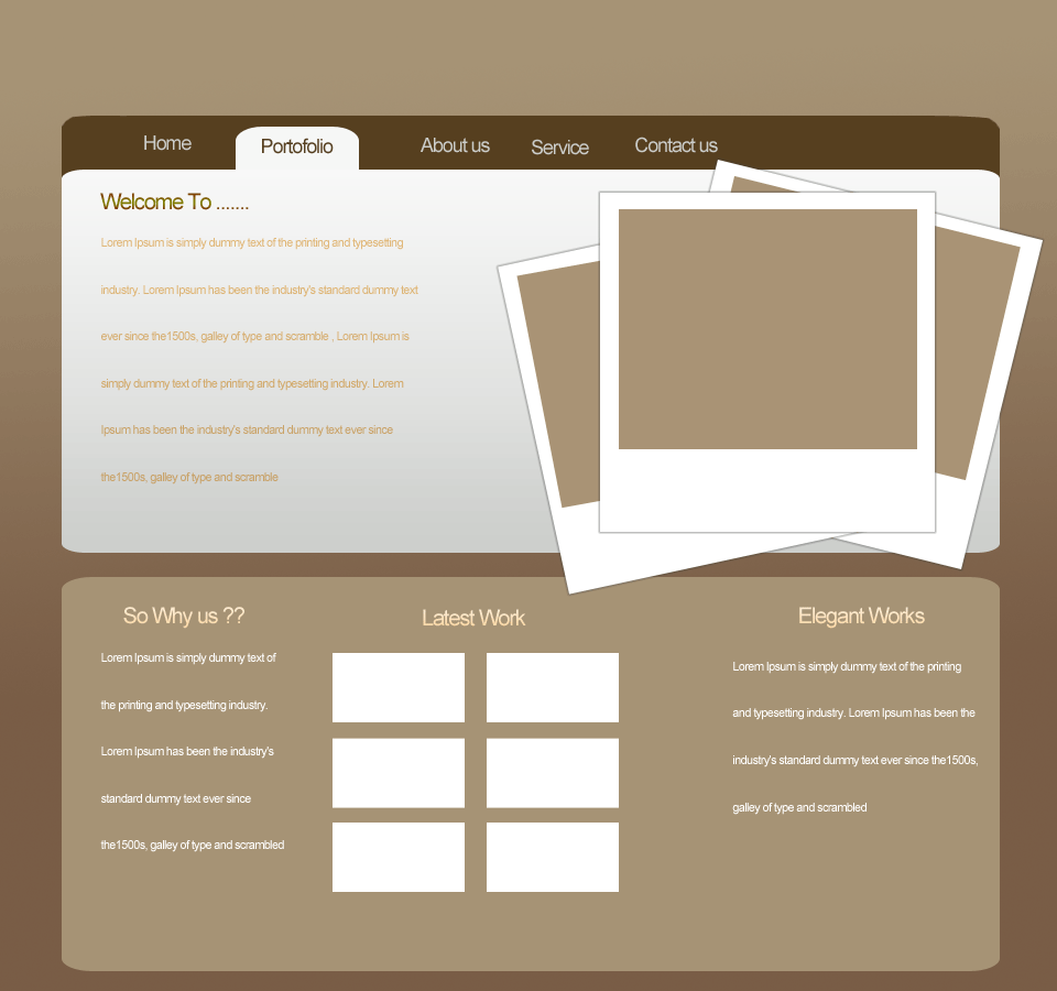 Unieke Portofolio Layout-pgdesign-gif