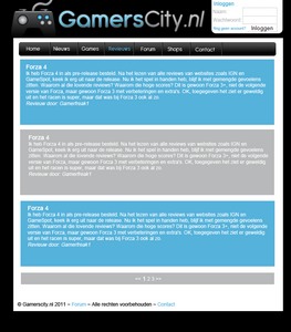Layout voor game site - 5 Pagina's-revieuws-png
