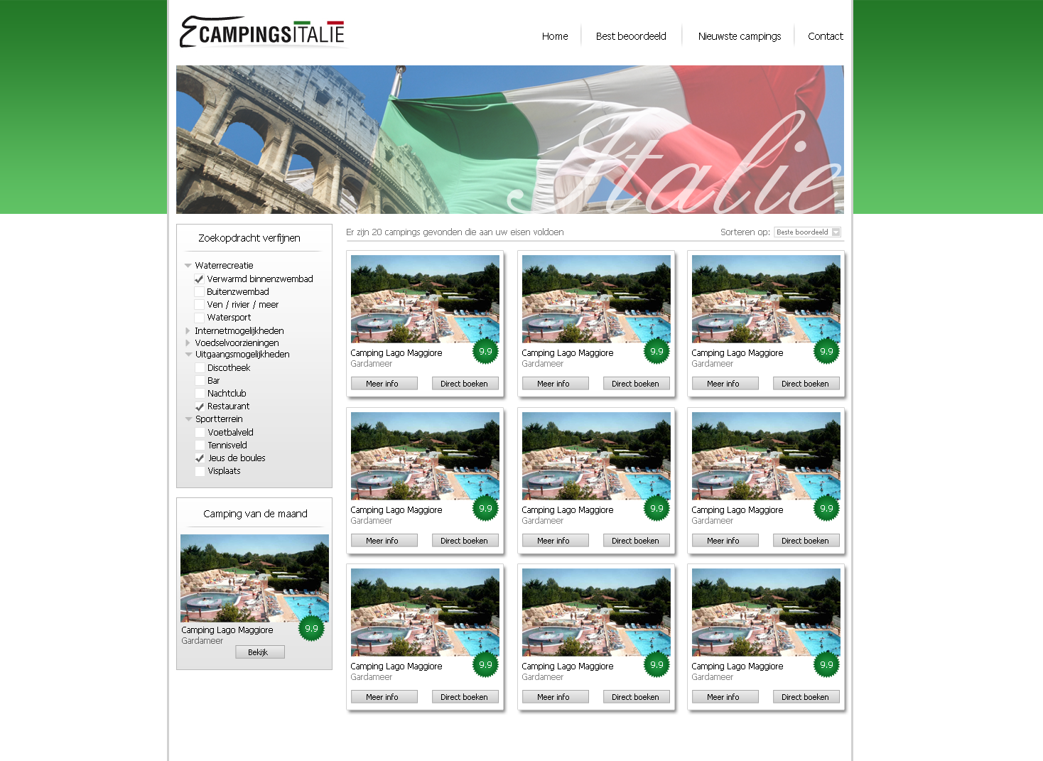 Layout + logo + domeinnaam Campingsvergelijk site-psd7-png