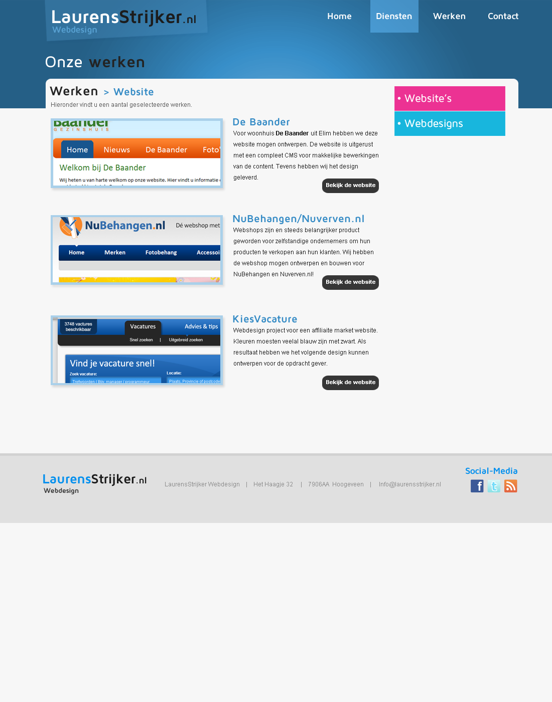 Mooie frisse Portfolio layout! - 4 pagina's-ontwerp-portfolio-blauw-png