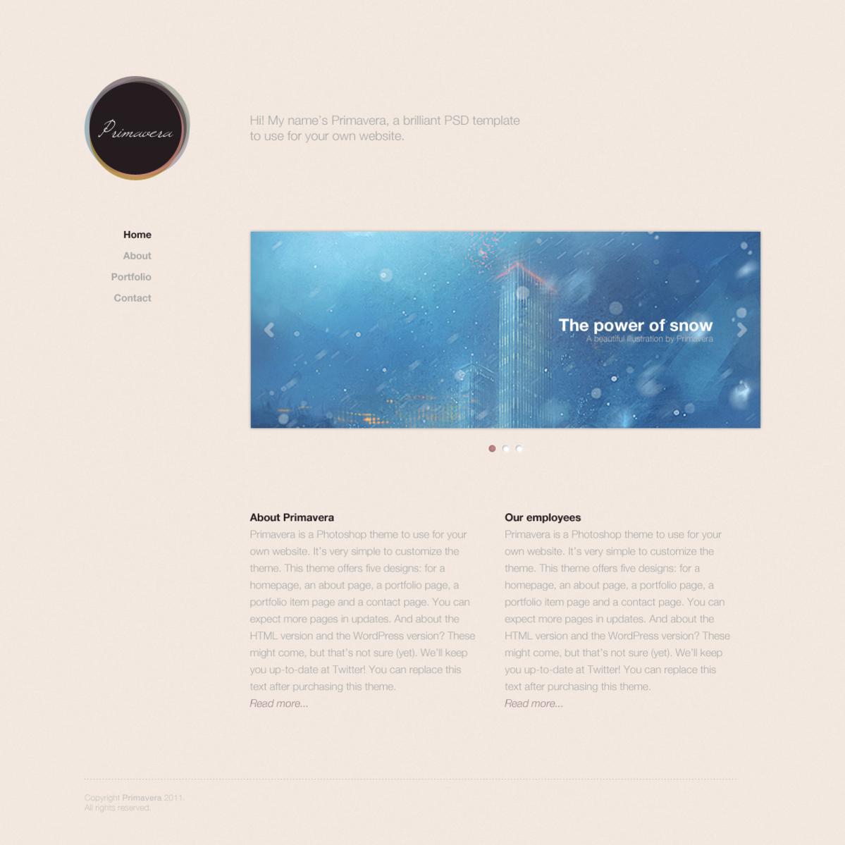 Primavera - portfolio template-home-jpg