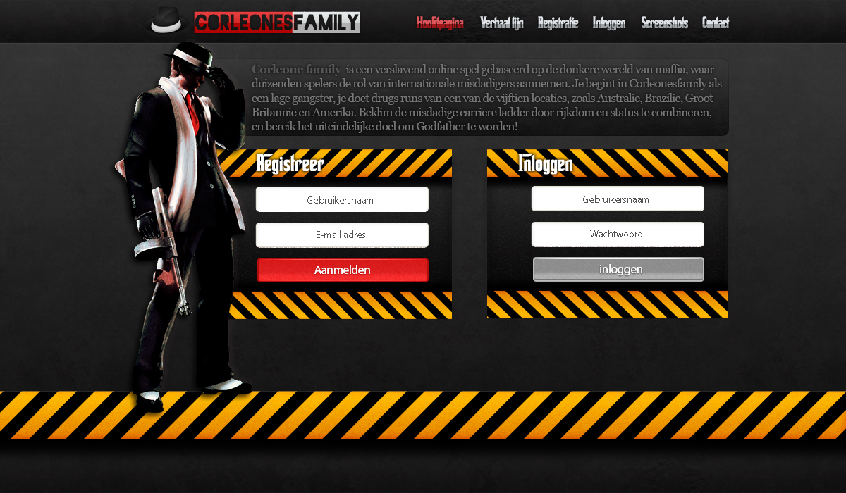 Crime/Mafia Startpagina design-mafia-jpg