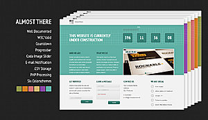 AlmostThere: (Coming Soon - Countdown) template (HTML, PHP, CSV, jQeury, CSS)-01_homepage-jpg