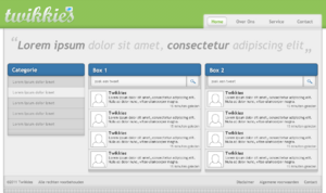 Gave layout voor een site met tweets-twikkies-png