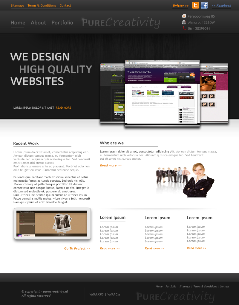 Webdesign layout-purecreativity_wedesign-png