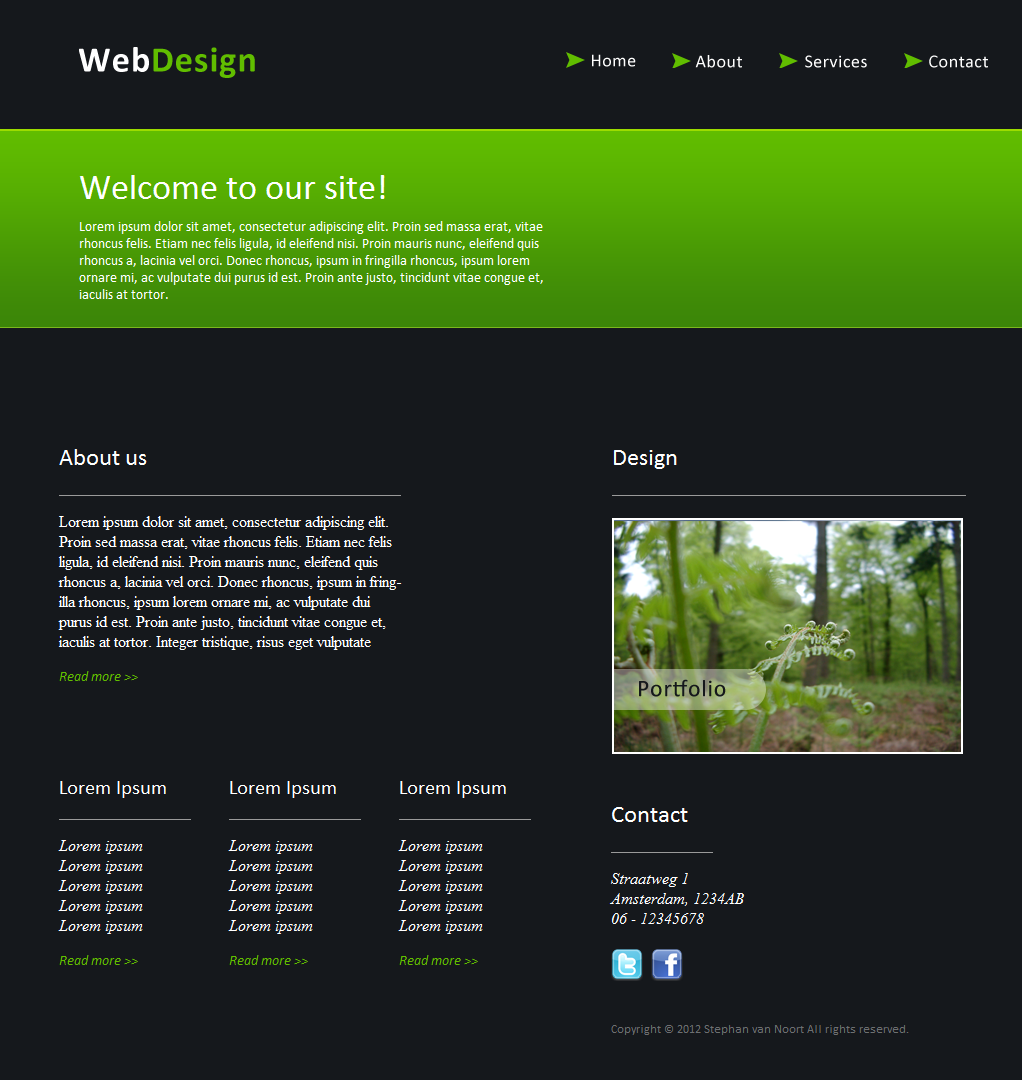 Webdesign layout-site-png