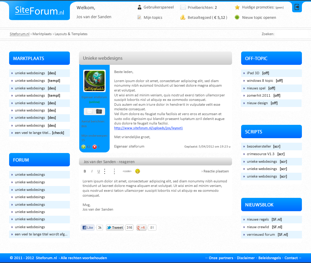 Mooi forum layout-ingame-png