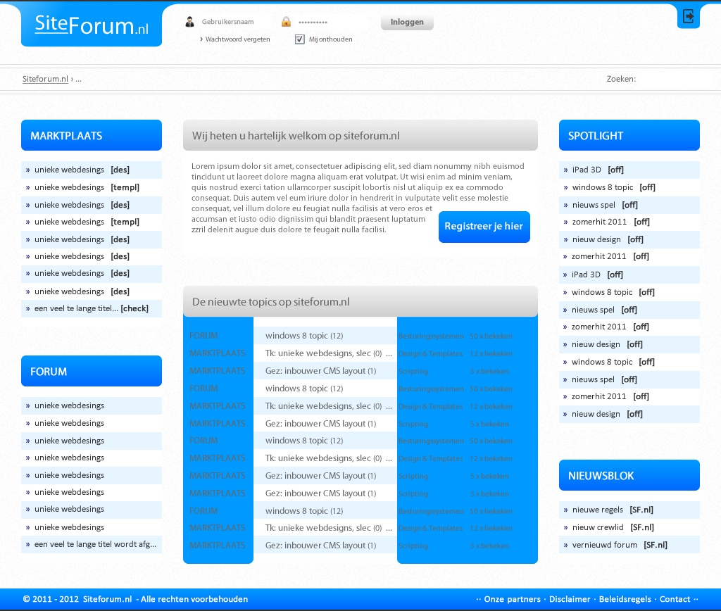 Mooi forum layout-outgame-png
