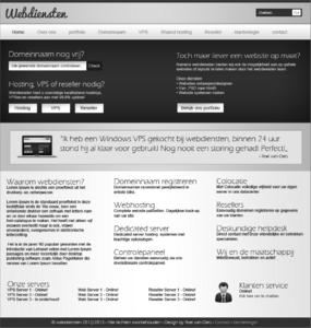 Zakelijke webdiensten layout-verkoop-png