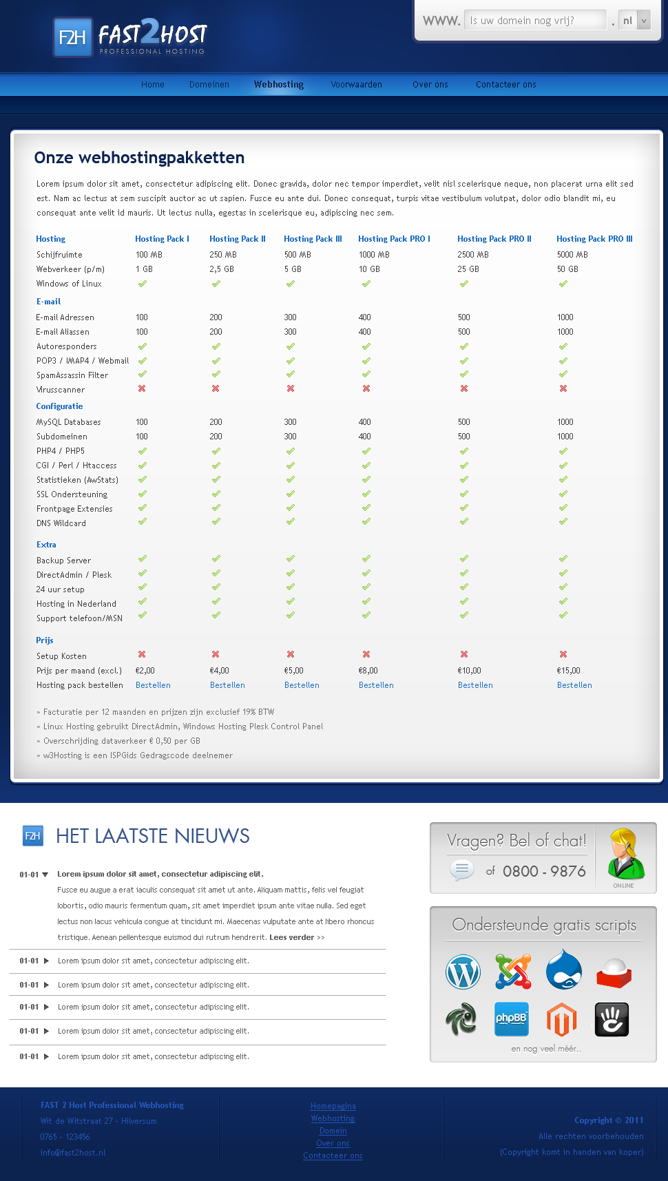 Webhosting layout, donkerblauw-meerinformatie-png