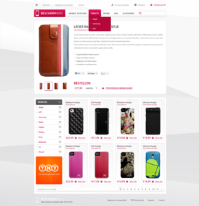 Professionele webshop layout voor hoesjes-productpagina-png