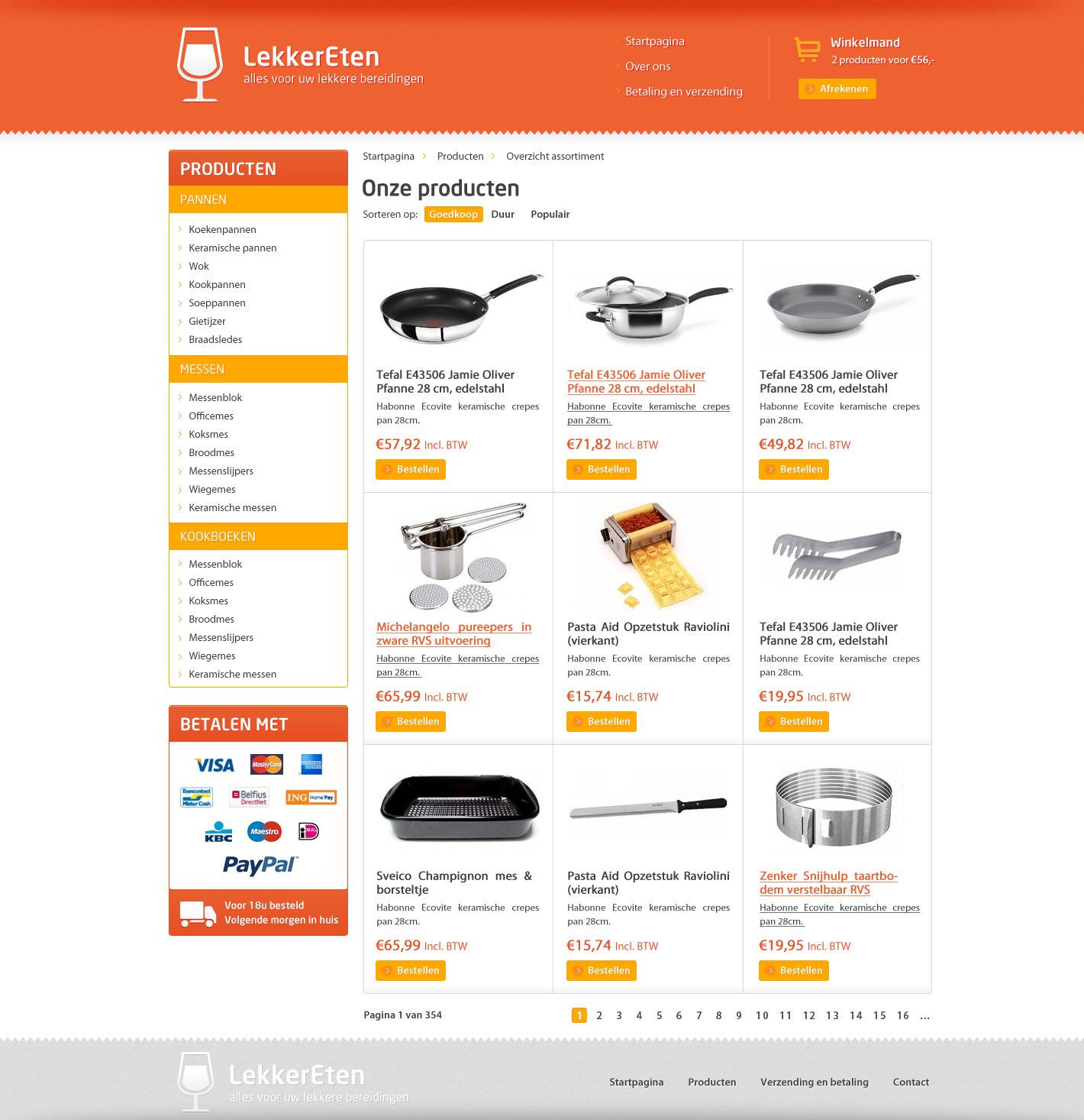 Strakke webwinkel layout voor diverse producten (3 pagina's)-productoverizcht-png