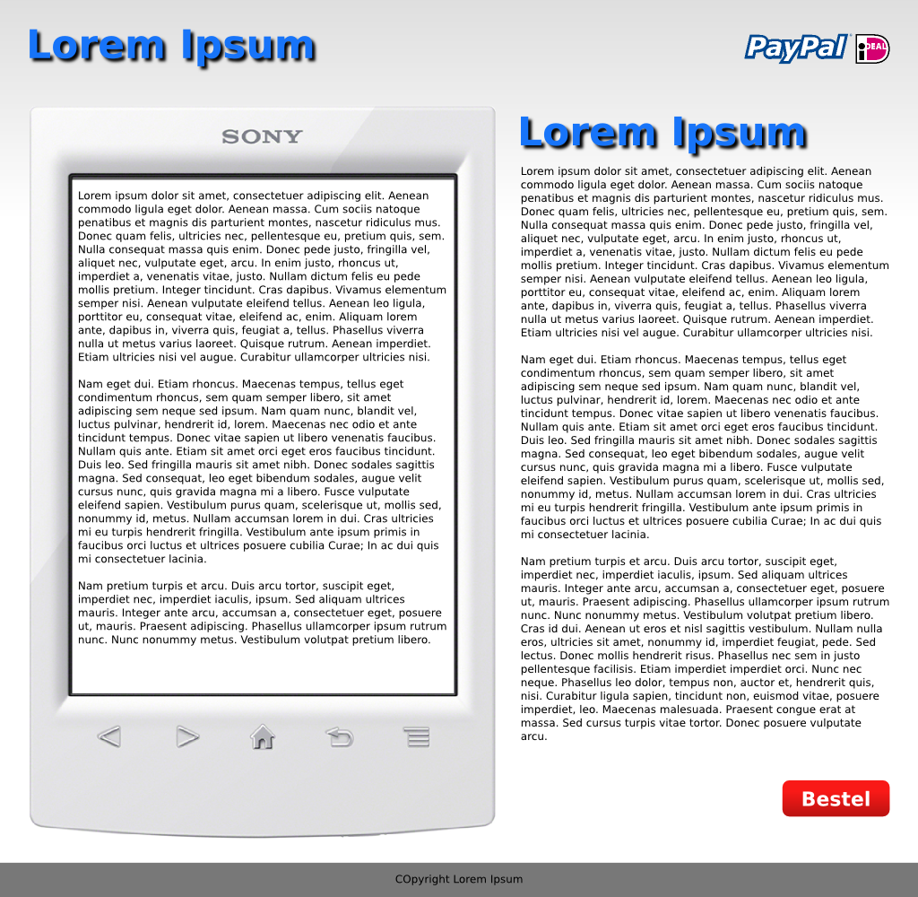 Frisse simpele e-book layout / landingspage-ebook-landing-page-png