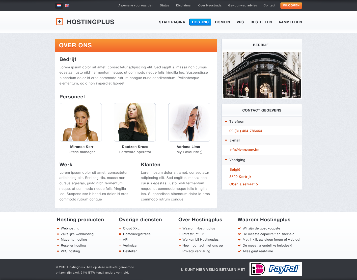 Hosting layout met 4 pagina's-png