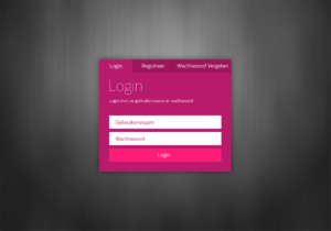 Metro Stijl Login Form-login_form_metropink-png