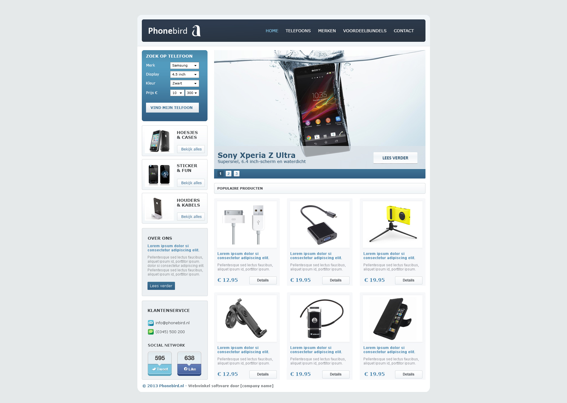 Webwinkel layout-phonebird-jpg
