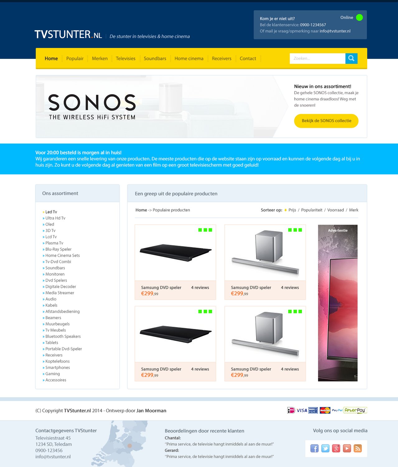 Webshop layout in 3 varianten-tvstunter-jpg