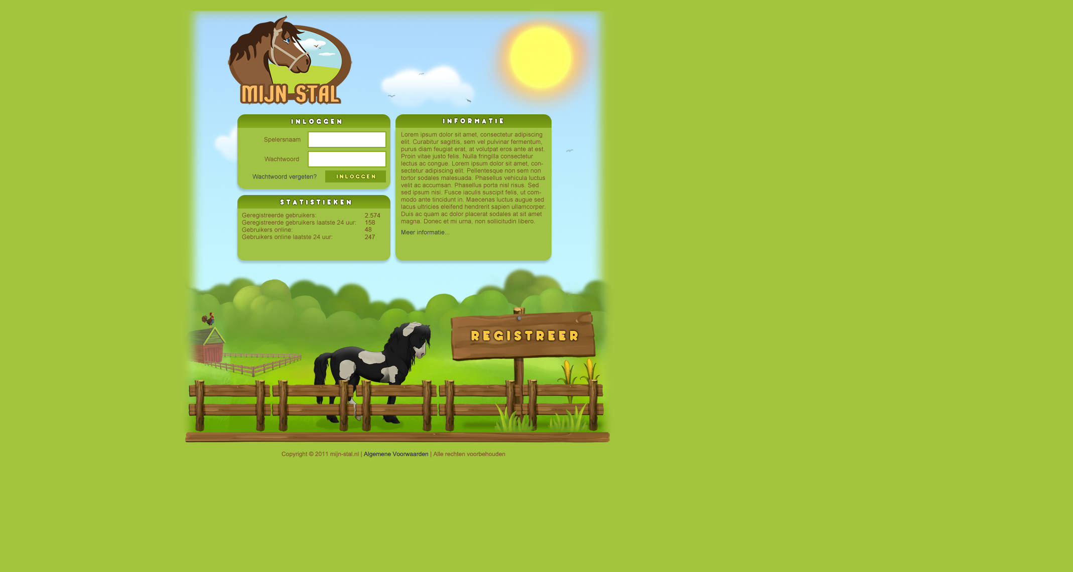 Paarden spel layout ingame + outgame + logo-outgame-png