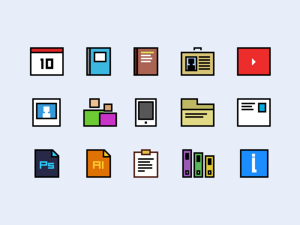 Portfolio Bedrijfs Layout-flatsquareicons-png