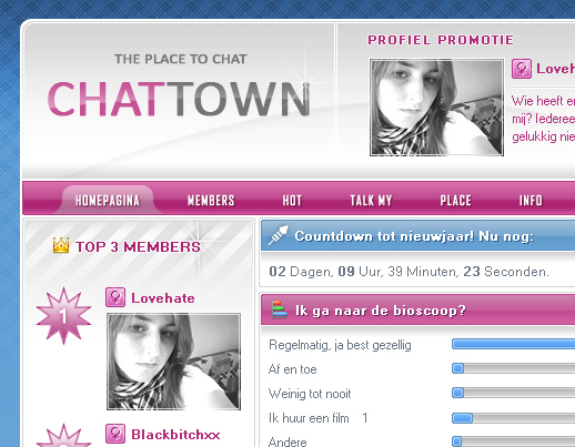 Profielen / Chat Design ChatTown | 250 Euro-promo-jpg