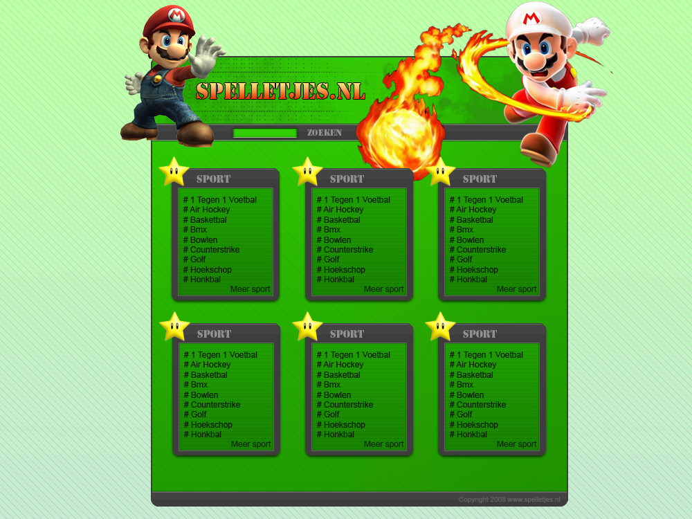 Super mario spelletjes template-gametemp-png