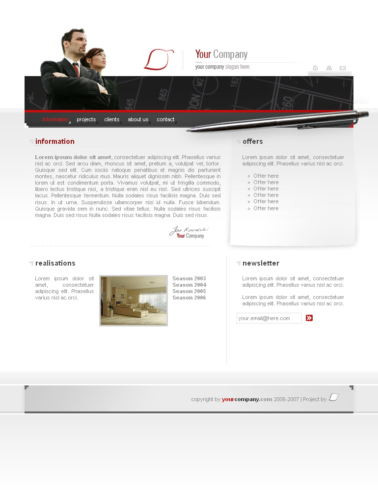 Strakke business layout | bieden-preview-jpg