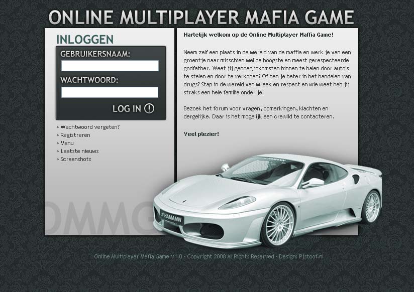 Maffia/Criminals outgame layout-printscreen-jpg