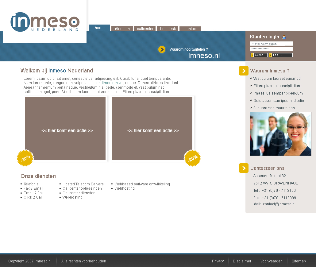AFGEWERKT: Website ontwerp | Inmeso.nl | prijzenpot: 230&#8364;-inmeso-jpg