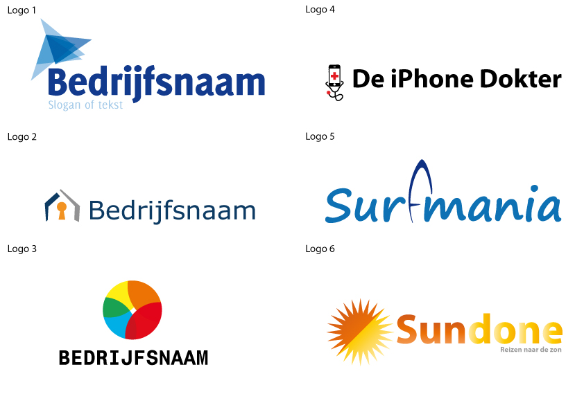 Te Koop: 6 logo's-logos-jpg