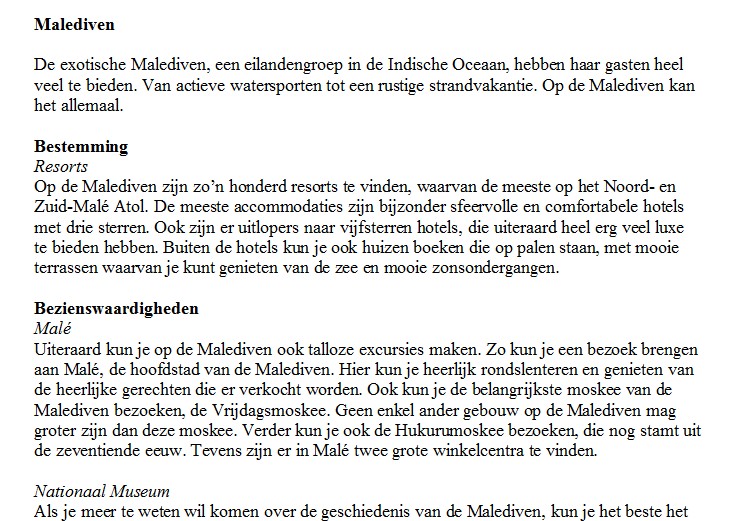 (Opnieuw) Contentpakket - Tropische bestemmingen (3.000+ woorden)-malediven-jpg