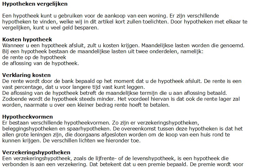 Contentpakket hypotheken | 2.500+ woorden-fragment-jpg