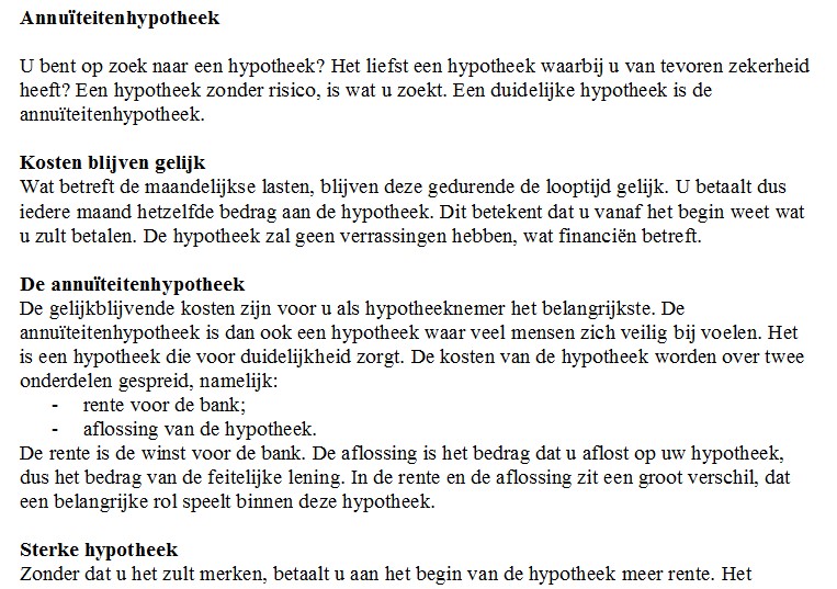 Contentpakket hypotheken | 5.000+ woorden-fragment1-jpg