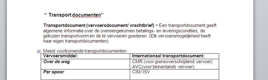 Transport documenten unieke Content | informatief | 750+ woorden-screenshot-transport-documenten-jpg