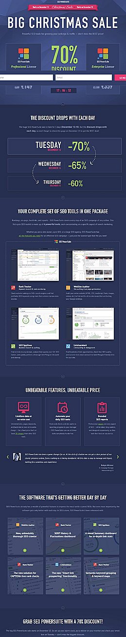 SEO Powersuite 70% Korting Kerst Sale! Alleen vandaag (13-12) 70%, daarna 65% en 60%!-seo-powersuite-off-jpg