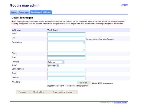 Google map admin module-nieuw_object-jpg