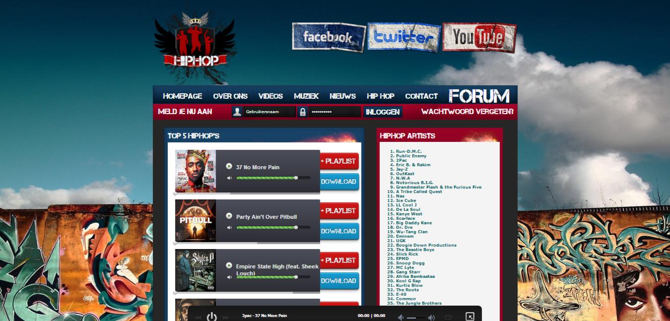 HipHop website Script-screen2-jpg