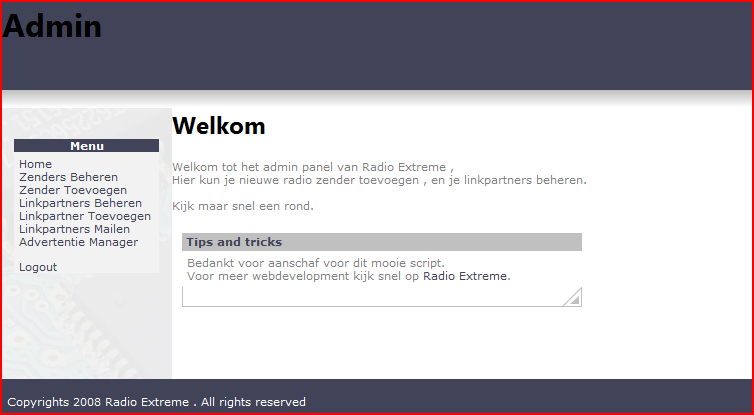 Radio Script met Admin-admin-png