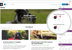 Een snelle en krachtige affiliate website maken? Gebruik het Affiliate Held Thema!-demo-website-honden-homepage-bewerken-kleuren-png