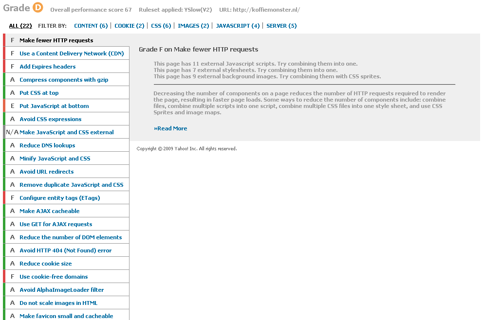 sitecheck: koffiemonster.nl-efficientie-png