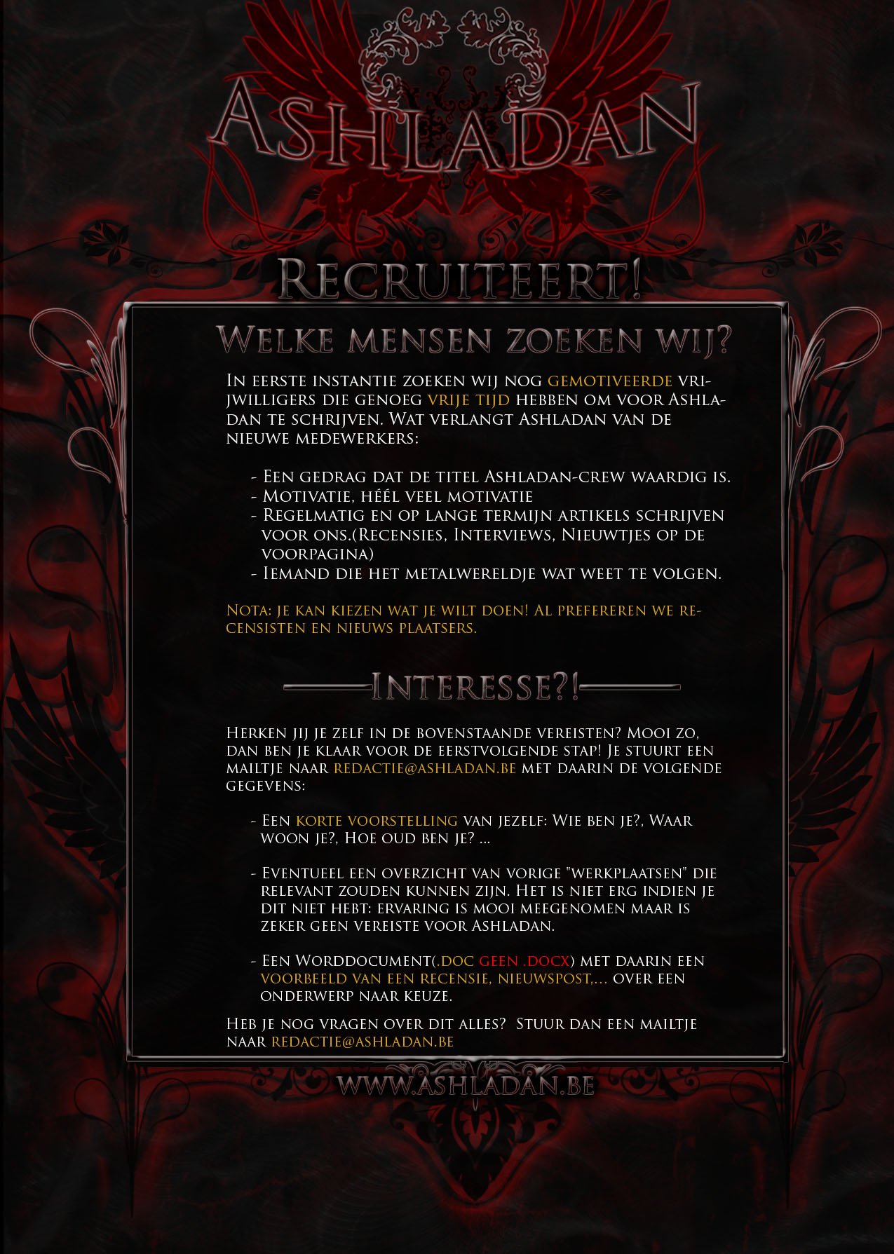 Ashladan (metalzine) zoekt crewleden-recruitment-jpg