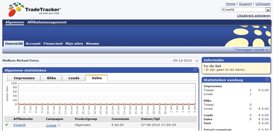 Vechtsport K1 affiliate/Adsens website met inkomsten en goede google posities-inkomsten_tradetracker_k1wolrd-jpg